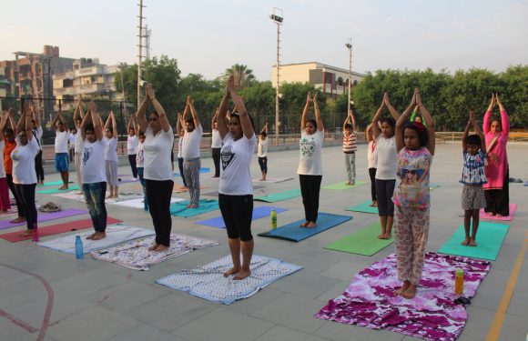 Stakeholders of DLF Public School Experience the Harmony of Body, Mind and Soul on the 5th International Yoga Day 