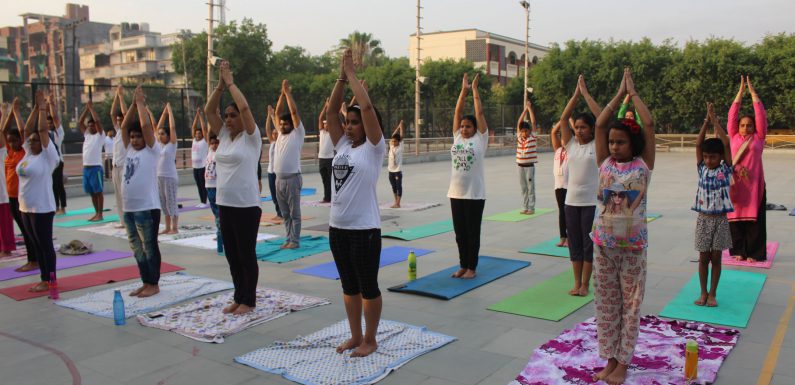 Stakeholders of DLF Public School Experience the Harmony of Body, Mind and Soul on the 5th International Yoga Day 