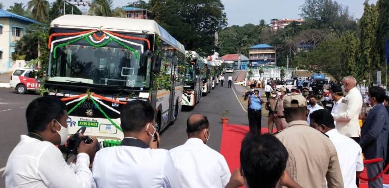 Andaman Lt Governor flags off electric buses; will curb pollution on island